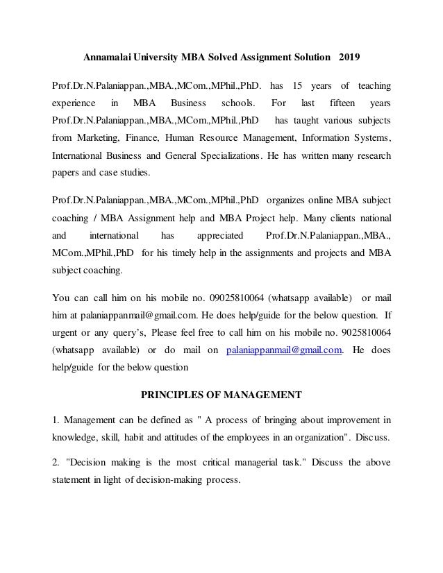 mba assignments samples mba assignments answers